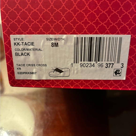 Kelly & Katie sparkly wedge flip flops - Picture 6 of 6